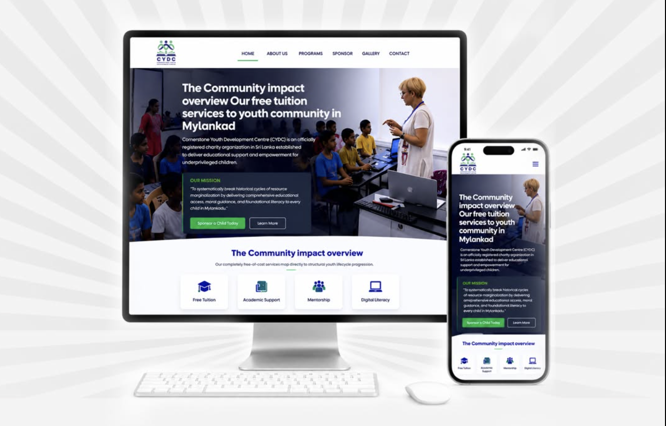 Professional website development project